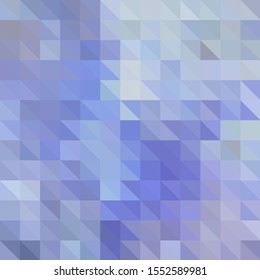 Colorful abstract background from blue triangles. Vector pattern of colored geometric shapes.