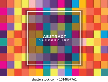 Colorful abstract background. Box style. Vector illustration