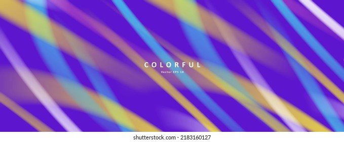 Colorful abstract background, bright neon lights creating texture. Vector illustration