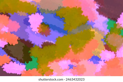 fondo abstracto colorido con la textura del trazo de la pintura del pincel