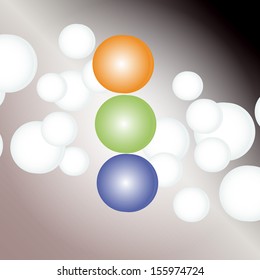 colorful abstract background with the bubbles of different colors
