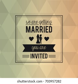 colorful abstract background card of wedding