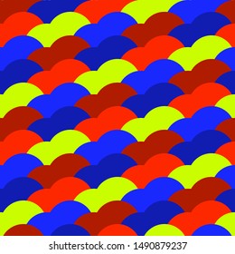 Colorful abstract background from circles forming modern pattern.