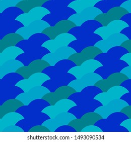 Colorful abstract background from circles forming modern pattern.