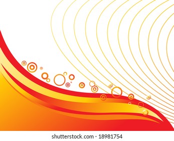 colorful abstract background with circles, illustration