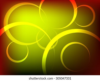 Colorful abstract background with circles and semicircles