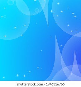 Colorful abstract background with circles and stars. Simple flat vector illustration.