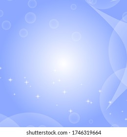 Colorful abstract background with circles and stars. Simple flat vector illustration.