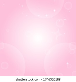Colorful abstract background with circles and stars. Simple flat vector illustration.