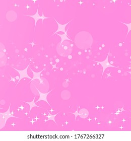 Colorful abstract background with circles and stars. Simple flat vector illustration.