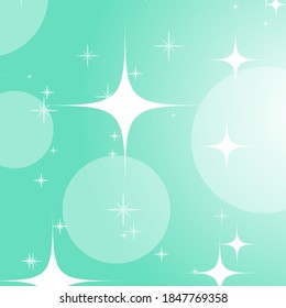 Colorful abstract background with circles and stars. Bright design. Simple flat vector illustration.