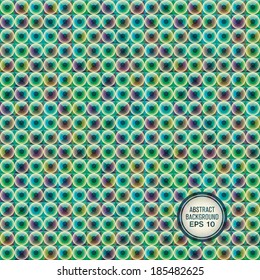 Colorful abstract background with circles. Vector illustration.