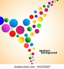 Colorful abstract background from  circles. Vector illustration. Eps 10