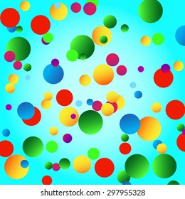 Colorful abstract background from  circles. Vector illustration. Eps 10