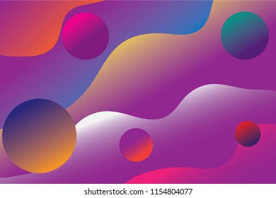 Colorful abstract background. Composition of geometric shapes. Vector illustration.
