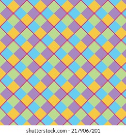 Fondo colorido abstracto compuesto de morado, azul, amarillo, verde. Es de forma cuadrada y se utiliza a menudo como telas, alfombras, colchas, pañuelos, manteles, vestidos, baldosas.