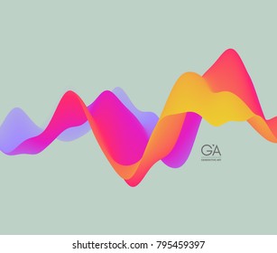 Colorful abstract background with copy space. Dynamic effect. Futuristic technology style. Motion vector illustration.