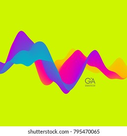Fondo abstracto colorido con espacio de copia. Efecto dinámico. Estilo de tecnología futurista. Ilustración vectorial de movimiento.