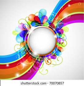 Colorful abstract background with copyspace - eps10