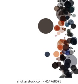 Colorful abstract background is created from circles. Simple elements of design for creation of more difficult ideas.