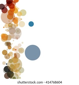 Colorful abstract background is created from circles. Simple elements of design for creation of more difficult ideas.