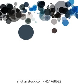 Colorful abstract background is created from circles. Simple elements of design for creation of more difficult ideas.