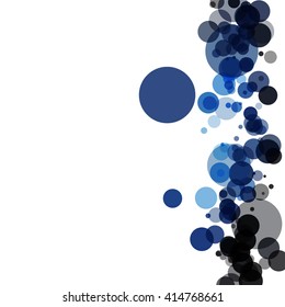 Colorful abstract background is created from circles. Simple elements of design for creation of more difficult ideas.