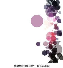 Colorful abstract background is created from circles. Simple elements of design for creation of more difficult ideas.