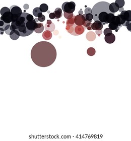 Colorful abstract background is created from circles. Simple elements of design for creation of more difficult ideas.