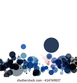 Colorful abstract background is created from circles. Simple elements of design for creation of more difficult ideas.