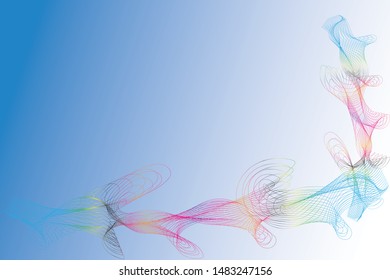 Colorful abstract background created with illustration.