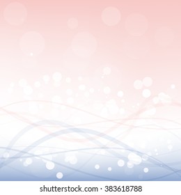 Colorful abstract background is created from simple wavy lines and circles. Simple elements of design for creation of more difficult ideas.