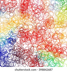 Colorful abstract background is created from simple wavy lines. Vector design elements for creation of more difficult ideas.