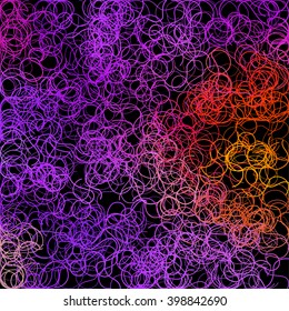 Colorful abstract background is created from simple wavy lines. Vector design elements for creation of more difficult ideas.