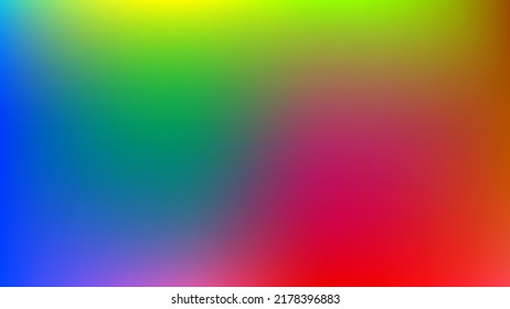Colorful abstract background. Creative graphic design with blurred gradient mesh backdrop. Smooth banner in bright rainbow colors without transparency. Vector illustration.