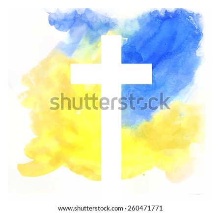 colorful abstract background with cross