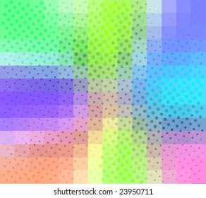 colorful abstract background of cubes and halftone