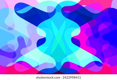 Diseño de fondo de abstracto colorido, arte vectorial