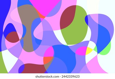 Diseño de fondo abstracto colorido, arte vectorial