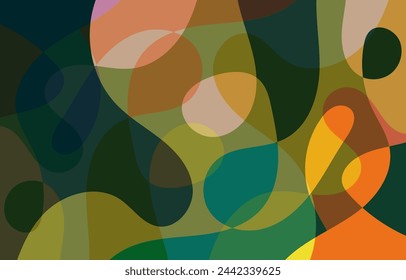 Diseño de fondo abstracto colorido, arte vectorial