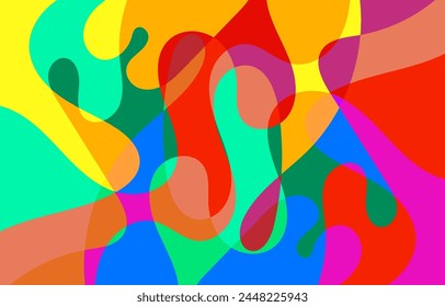 Diseño de fondo Abstractas colorido, Arte vectorial