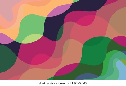 Projeto de fundo abstrato colorido, arte vetorial