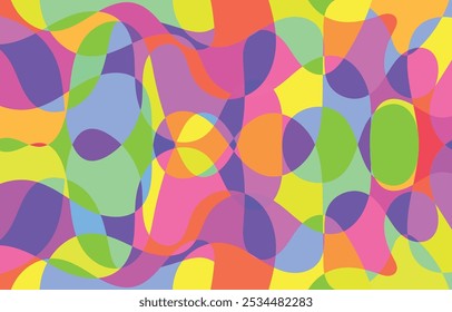 Projeto de fundo abstrato colorido, arte vetorial
