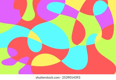 Projeto de fundo abstrato colorido, arte vetorial
