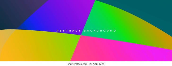 Colorful abstract background design in vibrant colors with curves and dynamic gradients. Vector illustration