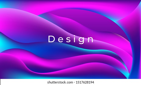 colorful abstract background design,with fluid shape composition. Eps 10 Vector