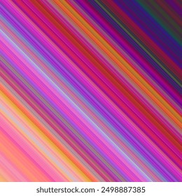 Colorful Abstract background diagonal stripes template. Graphic colorful lights dynamic motion wallpaper illustration, poster. Gradient striped pattern and background