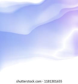 Colorful abstract background with diffusion gradients. Liquid color backdrop consisting of multicolored fluid curves smoothly flowing into each other. Beautiful wavy wallpaper.