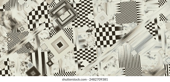 Bunter abstrakter Hintergrund. Digitales Bild mit psychedelischen Streifen. Argentumfuß für Website, Druck, Basis für Banner, Bildschirmhintergrund, Visitenkarten, Broschüre, Banner