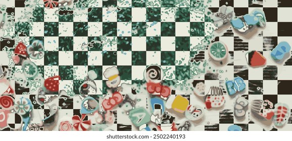 : Colorful abstract background . Digital image with a psychedelic stripes. Argent base for website, print, basis for banners, wallpapers, business cards, brochure, banner 